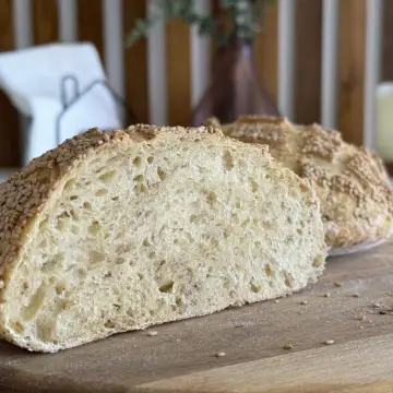 Semolina Bread with Sesame Seeds photo 2