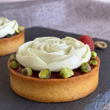 Pistachio-Raspberry Mini Tart foto 9