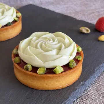 Pistachio-Raspberry Mini Tart foto 8